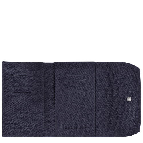 Brieftasche im Kompaktformat Le Roseau , Leder - Heidelbeere - Ansicht 2 von 2