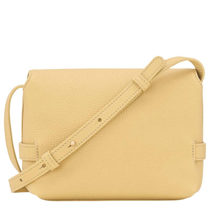 Sac bandouli&egrave;re S Le Smart , Cuir - Foin  - Vue 4 de 6