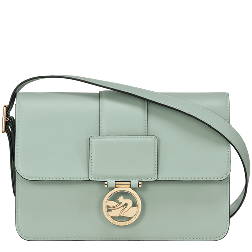 Box-Trot M Crossbody bag , Green-gray - Leather - View 1 of  6