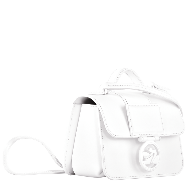 Box-Trot XS Crossbody bag , White - Leather  - View 3 of  5