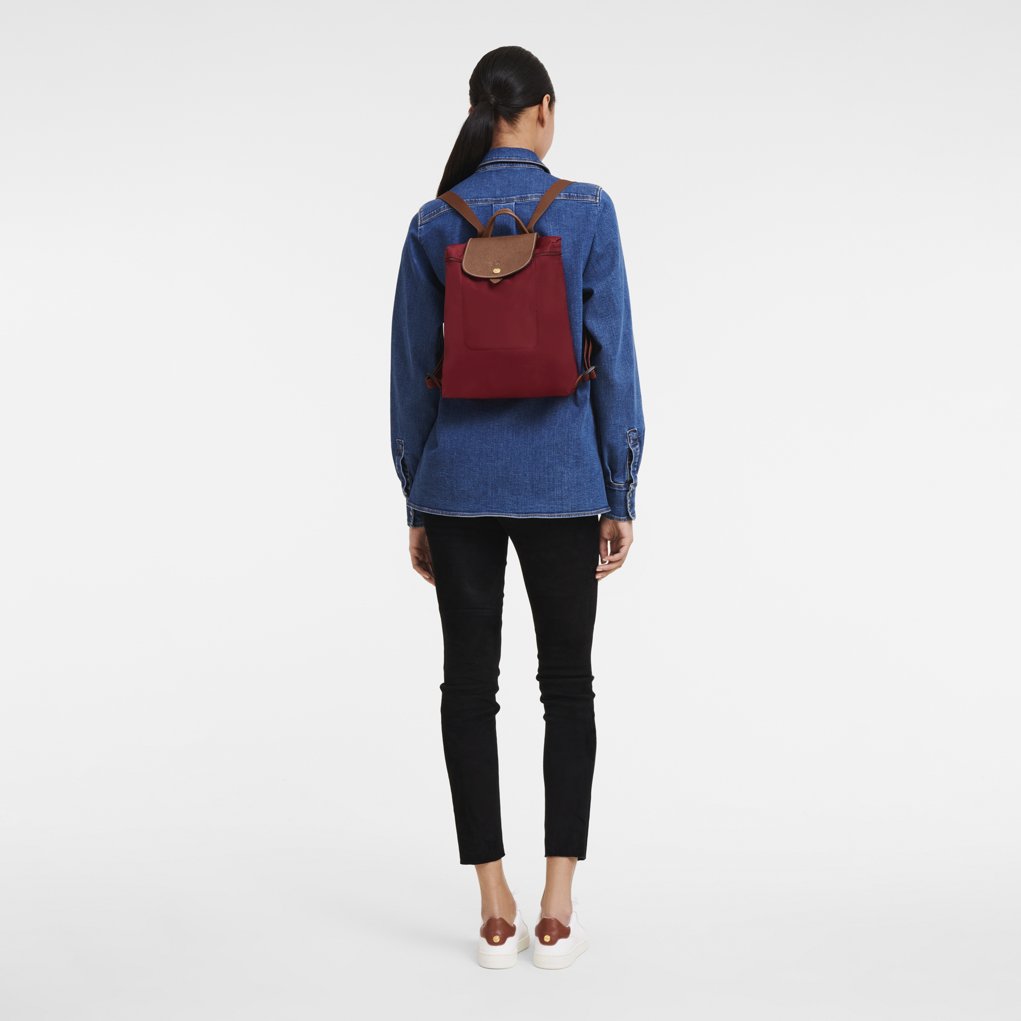 Le Pliage Original M Backpack Red - Recycled canvas (L1699089P59