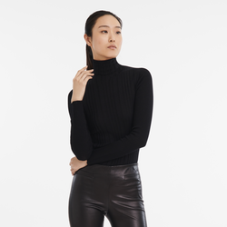 Sweater , Black - Knit