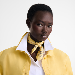 French Bandana Silk scarf 50 , Yellow Chick - OTHER