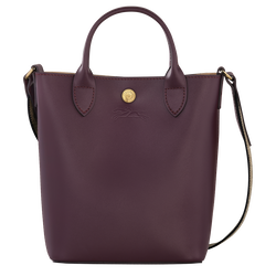 Épure XS Tote bag , Eggplant - Leather