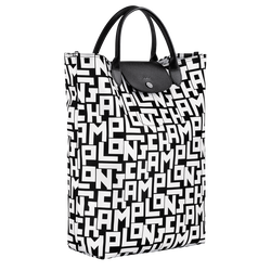 Le Pliage LGP Shopper M, Schwarz/Weiss