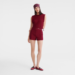 Shorts , Beetroot - Knit