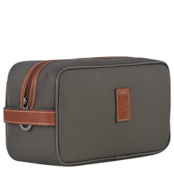 Boxford Toiletry case , Brown - Recycled canvas