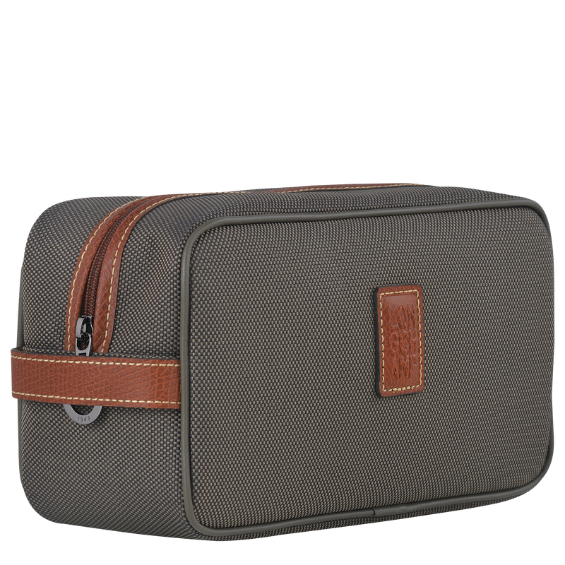 Boxford Toiletry case , Brown - Recycled canvas  - View 2 of 4