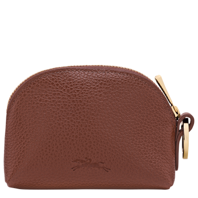 Le Foulonné Coin purse , Coffee - Leather