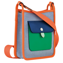 Le Foulonné Crossbody bag S, Blue/Orange