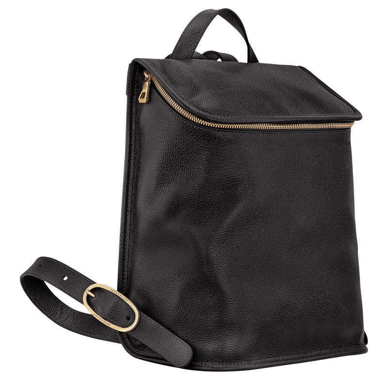 Sac &agrave; dos M Le Foulonn&eacute; , Cuir - Noir  - Vue 3 de 6