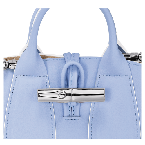 Longchamp, Bags, Longchamp Roseau Top Handle Bag Xs Creamsand