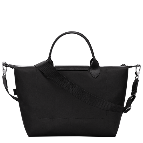 Handtasche L Le Pliage Energy , Recyceltes Canvas - Schwarz - Ansicht 3 von 5