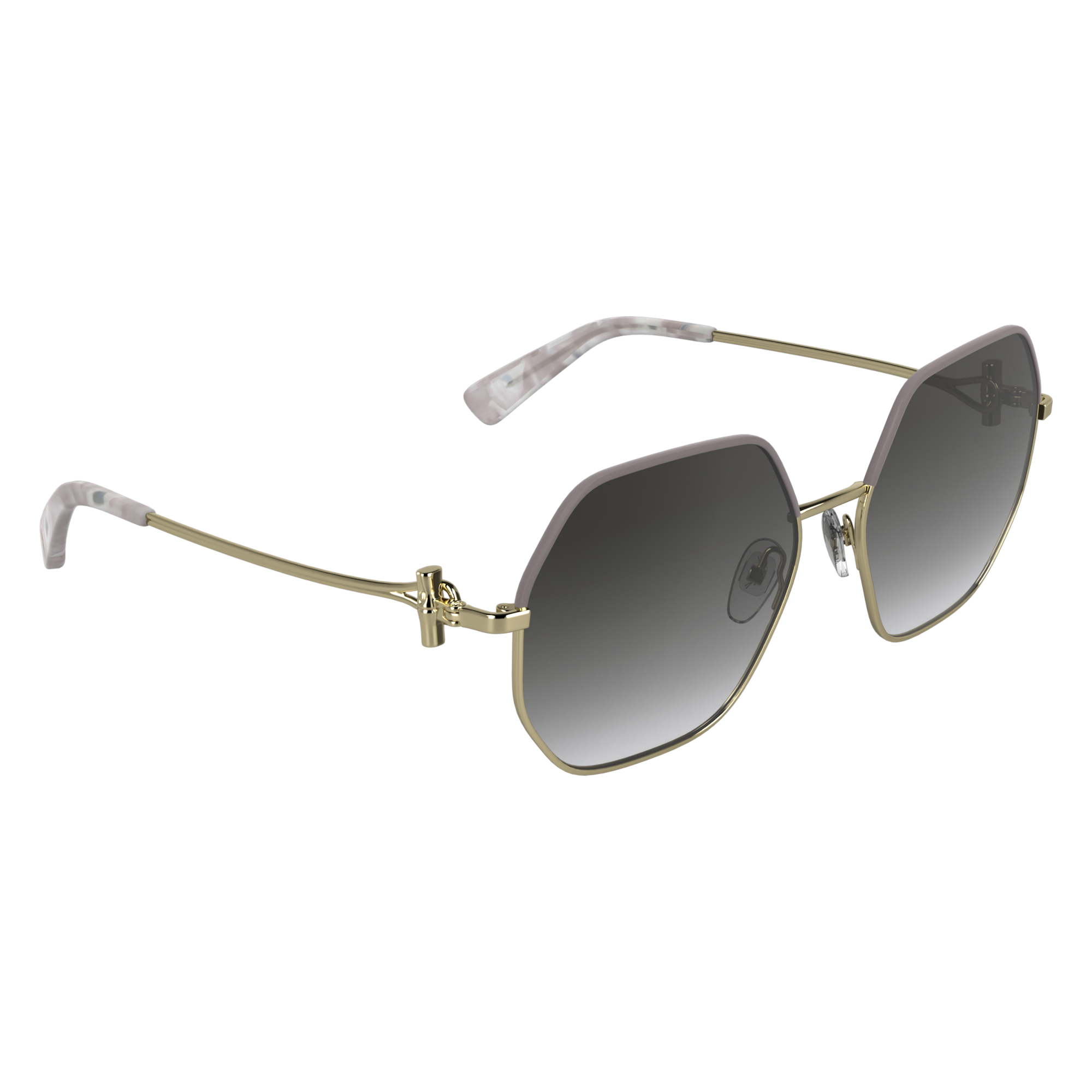 null Lunettes de soleil, Dor&eacute;/D&eacute;grad&eacute; fum&eacute;