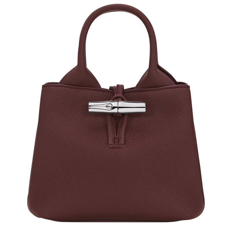 Le Roseau Bolso con asa superior XS , Cuero - Burdeos  - Vista 1 de 6