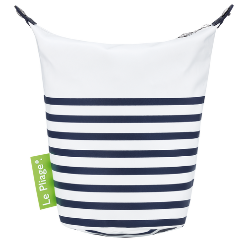 Pochette XS Le Pliage Collection , Toile - Marine/Blanc - Vue 4 de 4