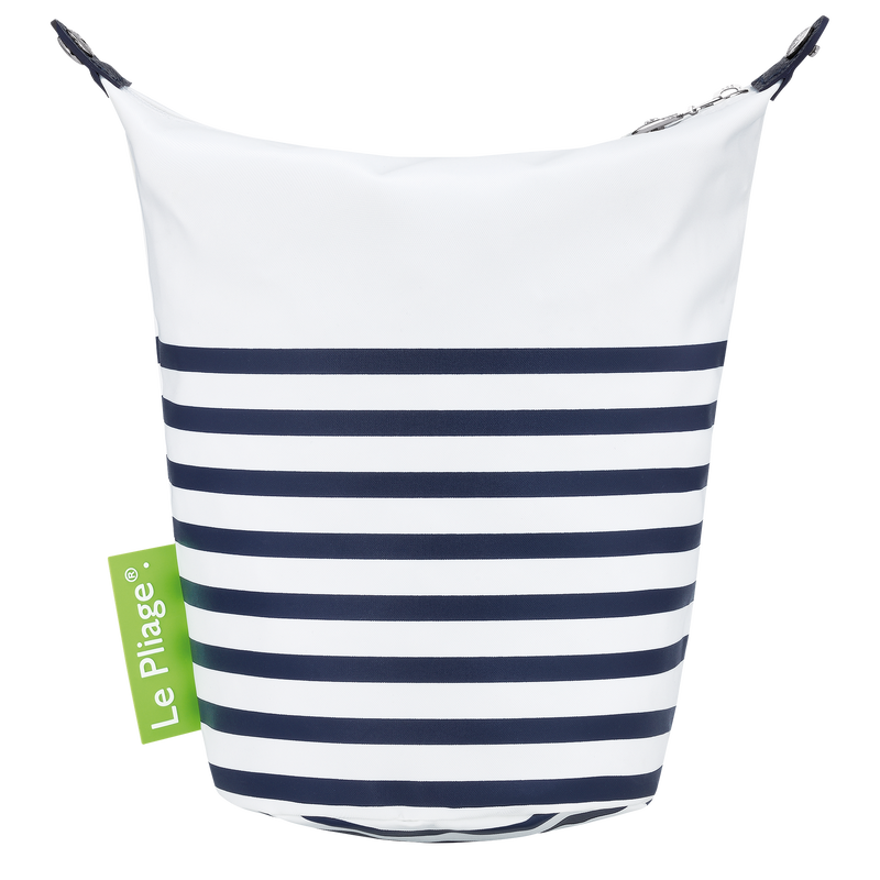 Pochette XS Le Pliage Collection , Toile - Marine/Blanc  - Vue 4 de 4