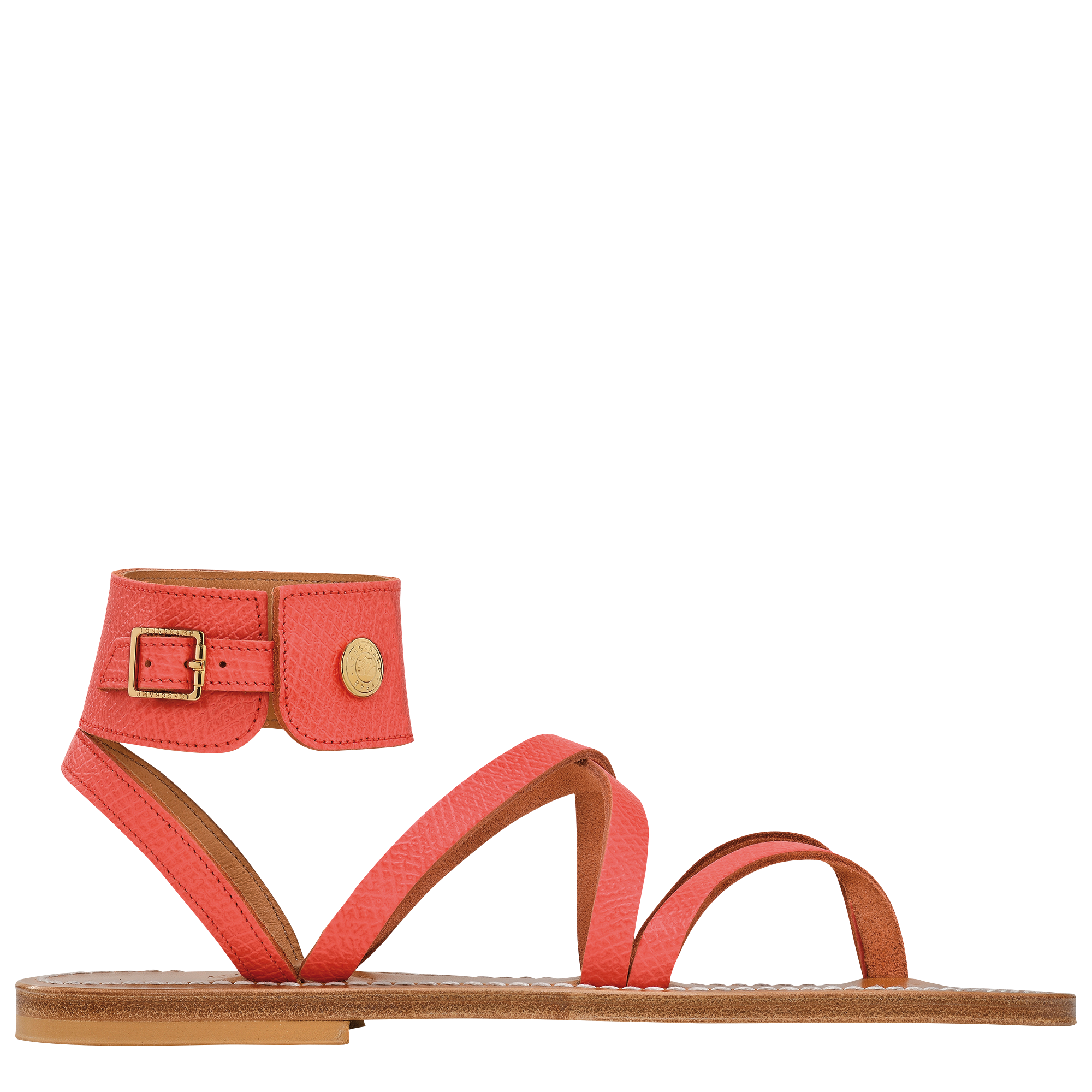 Longchamp x K.Jacques Sandals, Strawberry