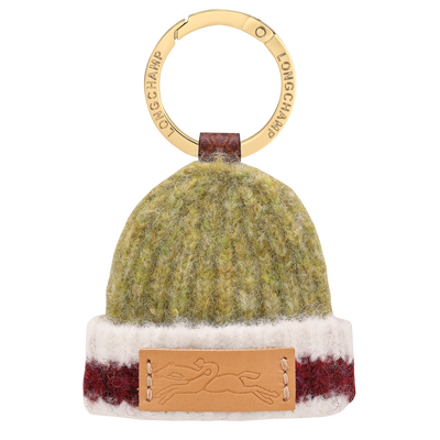 Le Pliage Collection Key ring , Pistachio/Burgundy - Canvas