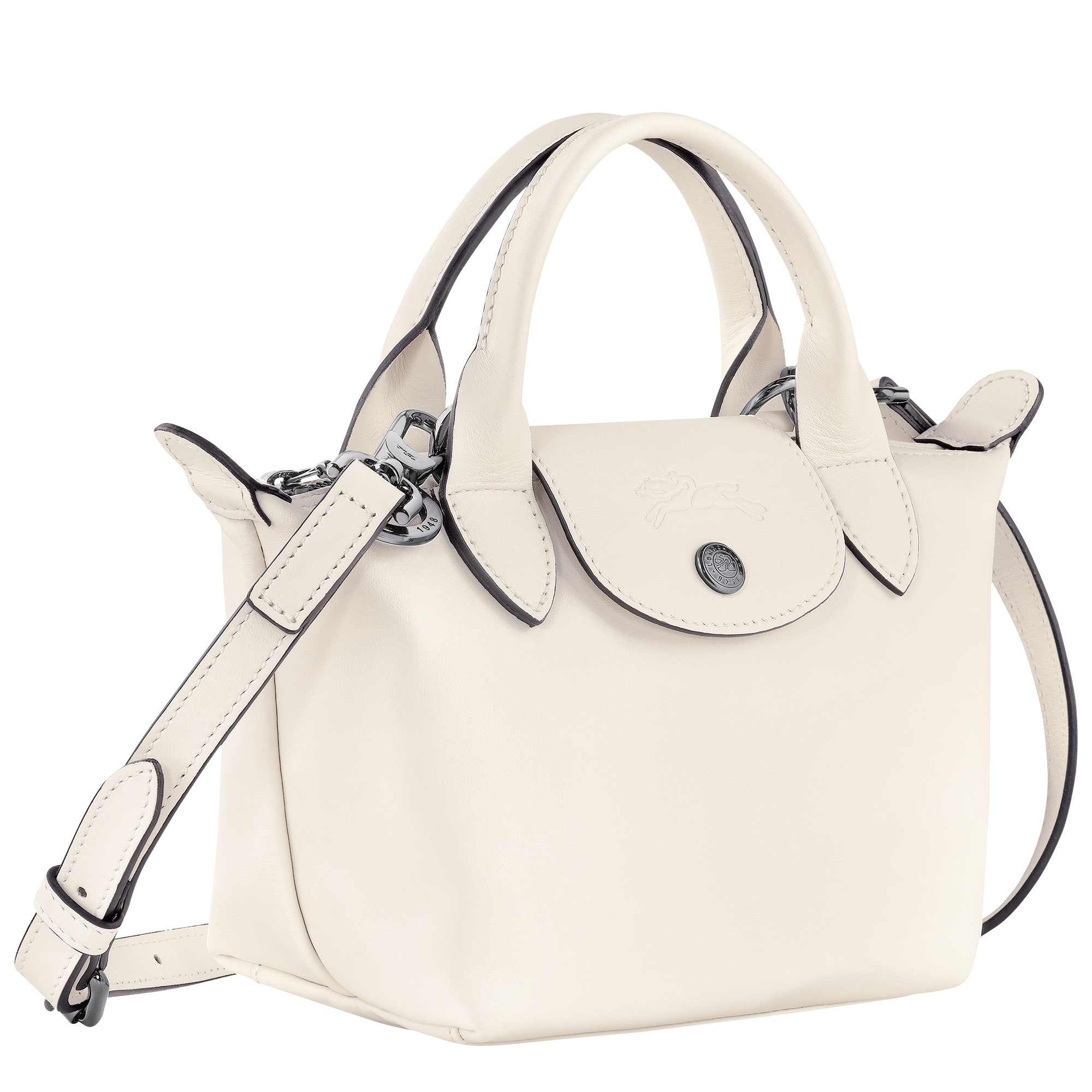Le Pliage Xtra Tas met handgreep aan de bovenkant XS, Ecru