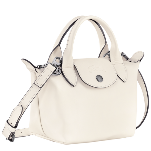 Le Pliage Xtra XS Handbag , Ecru - Leather - View 3 of 6