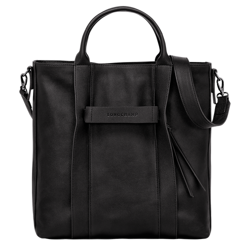 Longchamp 3D Shopper L , Zwart - Leder - Weergave 1 van  5
