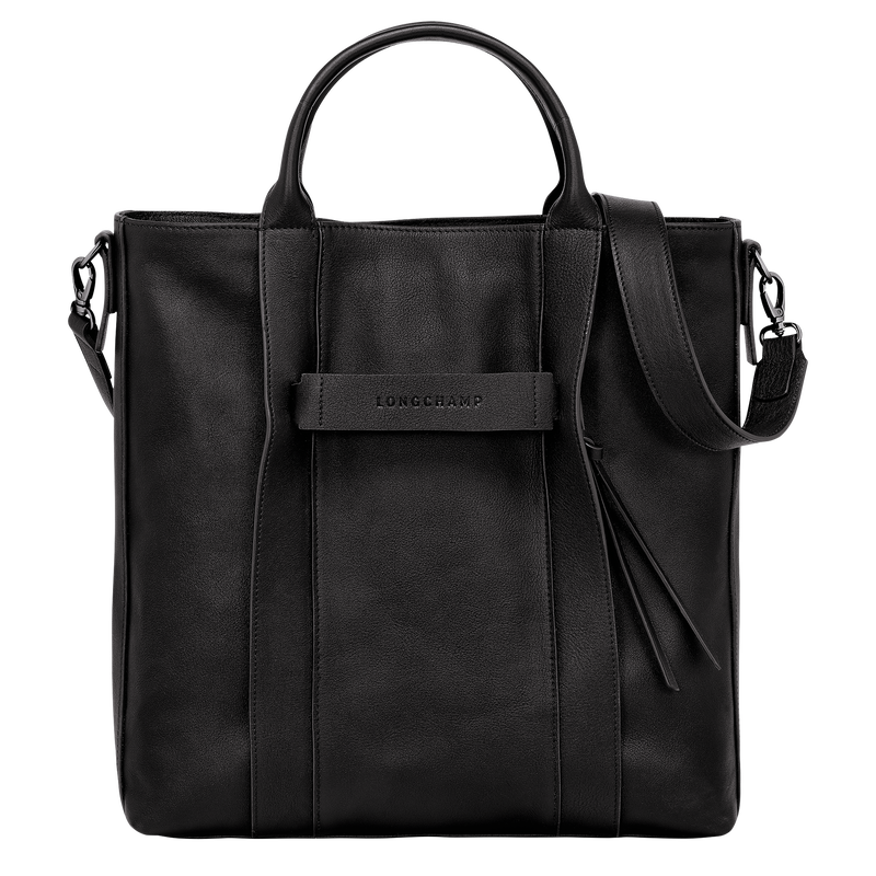 Sac cabas L Longchamp 3D , Cuir - Noir  - Vue 1 de 5