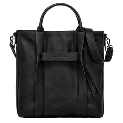 Longchamp 3D Bolso shopper L , Cuero - Negro