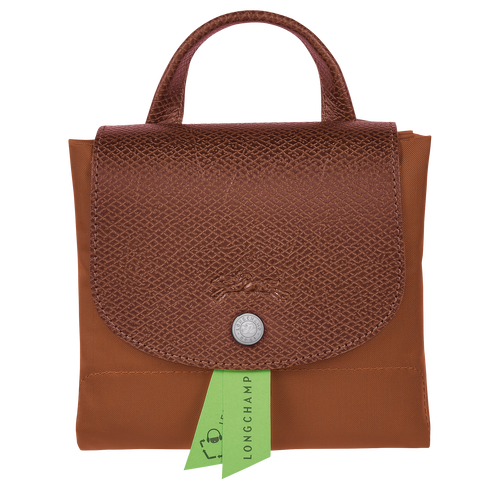 Le Pliage Green M Backpack , Cognac - Recycled canvas - View 5 of 5