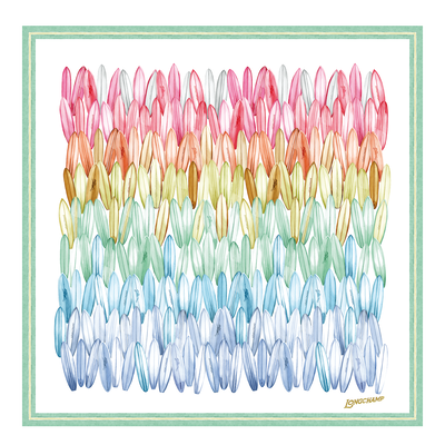 Cama&iuml;eu de Surf Silk scarf 90 , Rainbow - Silk