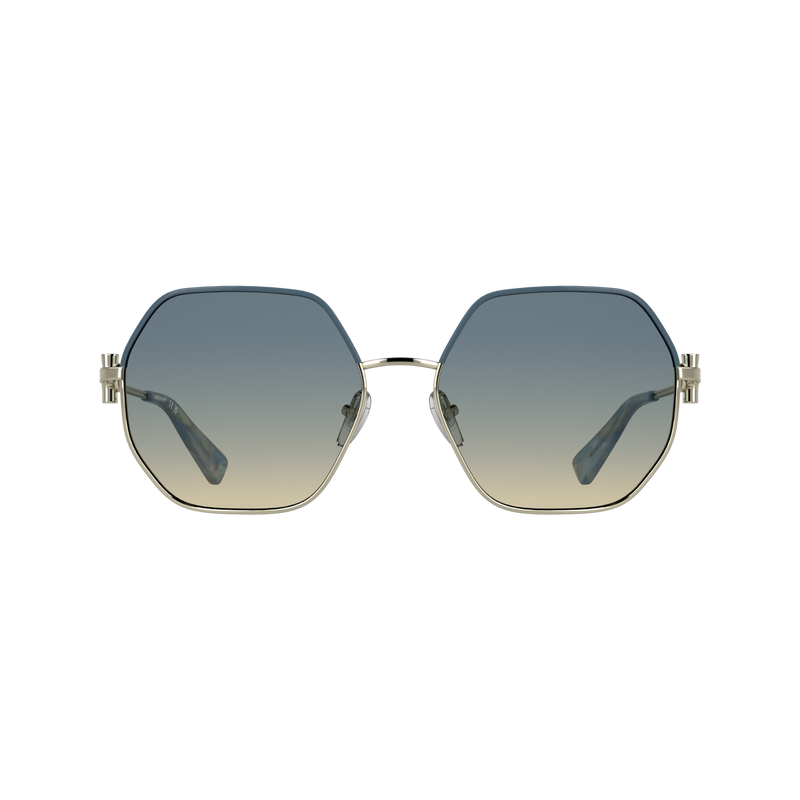 Sunglasses , Gold/Blue - Metal  - View 1 of 2