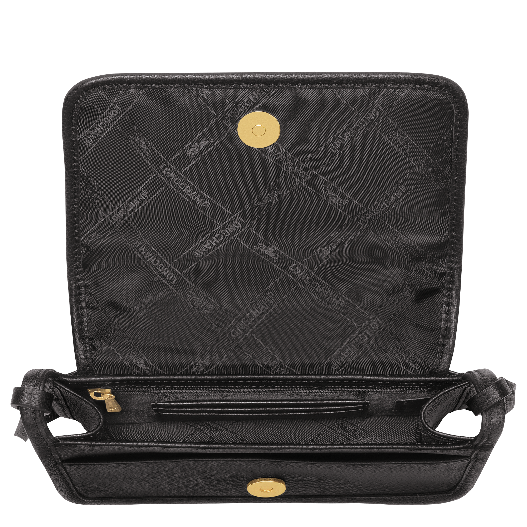 Longchamp 3D Pouch Black - Leather | Longchamp US