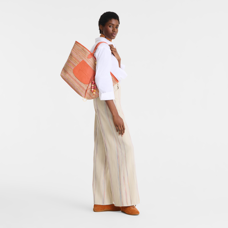 Le Pliage Collection Basket bag , Rainbow - Canvas  - View 2 of 5