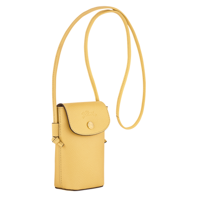 Épure Phone case with leather lace, Yellow Chick