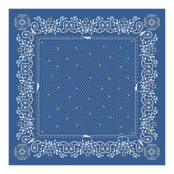 French Bandana Silk scarf 50 , Atlantic - OTHER