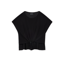 Top , Black - Crepe jersey