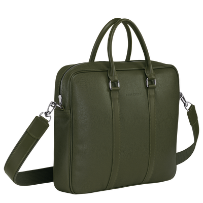 Le Foulonné Briefcase S, Khaki