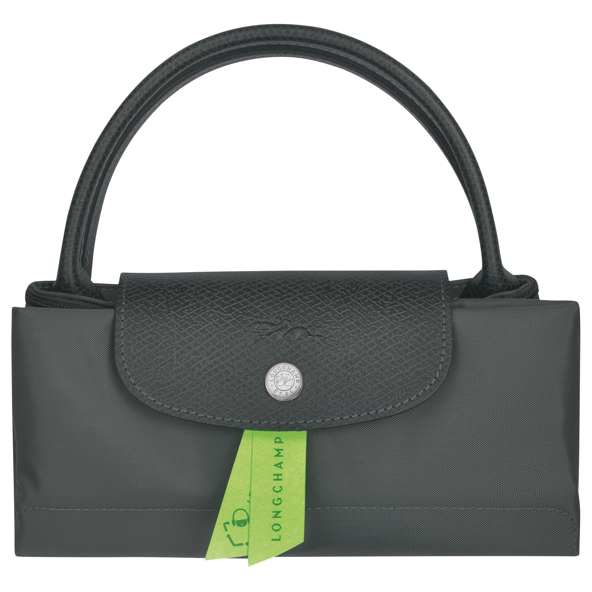 Le Pliage Green Borsa con manico S,  Grafite