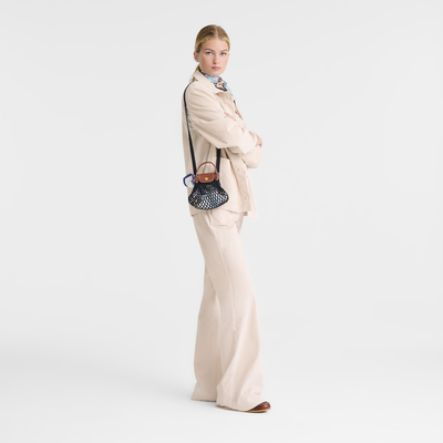 Le Pliage Filet 斜揹袋 XS , 黑色 - 帆布