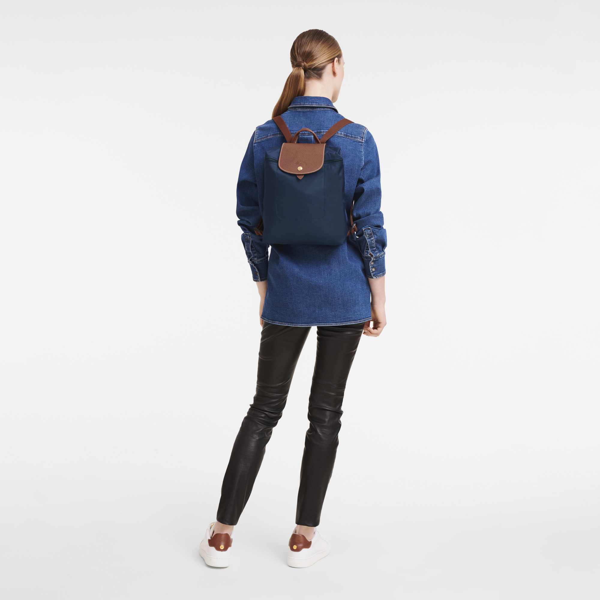 Longchamp, Bags, New Longchamp Leather Backpack In Navy