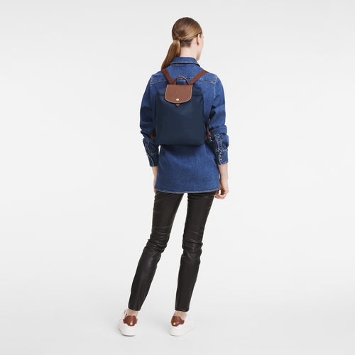 Le Pliage Original Backpack , Navy - Recycled canvas - View 2 of  5