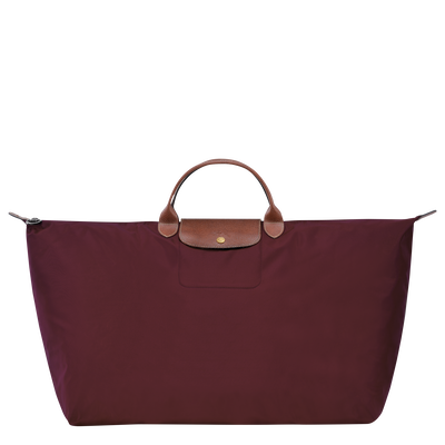 Le Pliage Original XL Travel bag , Burgundy - Recycled canvas