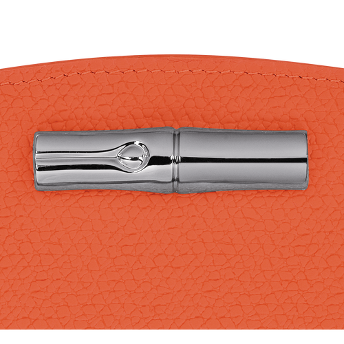 Brieftasche im Kompaktformat Roseau , Leder - Orange - Ansicht 4 von 4