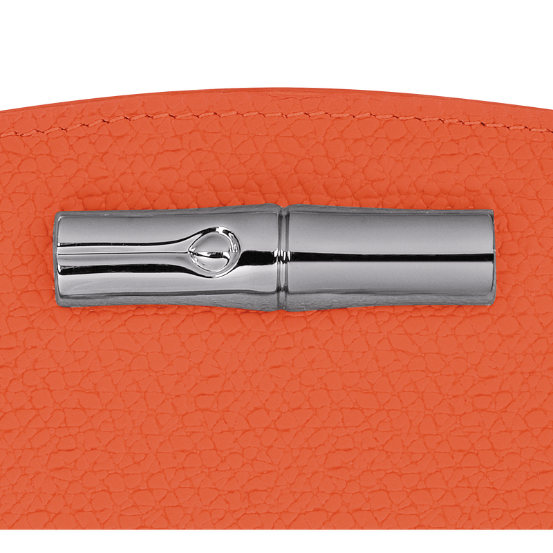 Brieftasche im Kompaktformat Roseau , Leder - Orange  - Ansicht 4 von 4