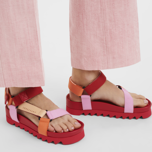 Fall-Winter 2023 Collection Flat sandals, Red