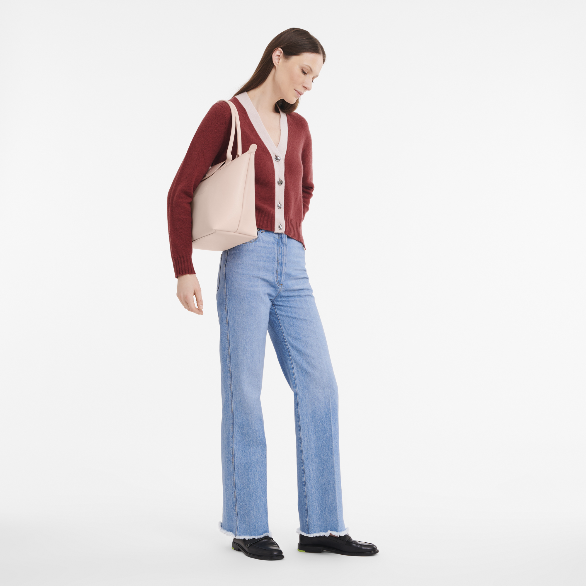 Le Pliage City 肩揹袋 M, 裸膚色