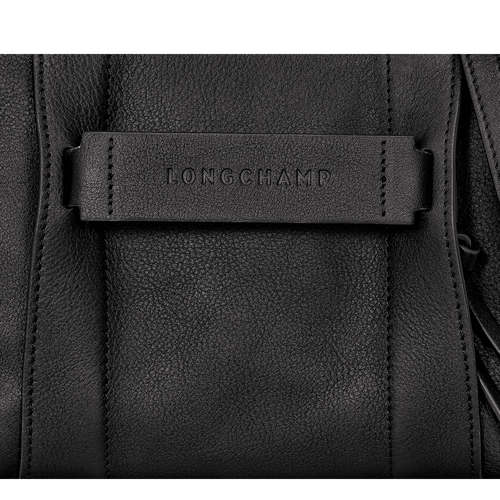 Longchamp 3D 斜背袋 S , 黑色 - 皮革 - 查看 6 6