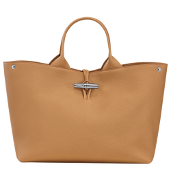 Le Roseau L Handbag , Walnut - Leather
