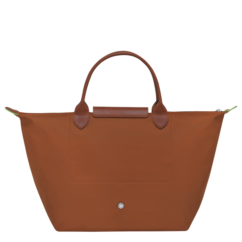 Le Pliage Green M Handbag , Cognac - Recycled canvas  - View 4 of  7