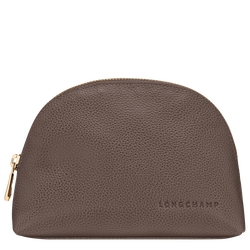 Le Foulonn&eacute; Pouch , Taupe - Leather